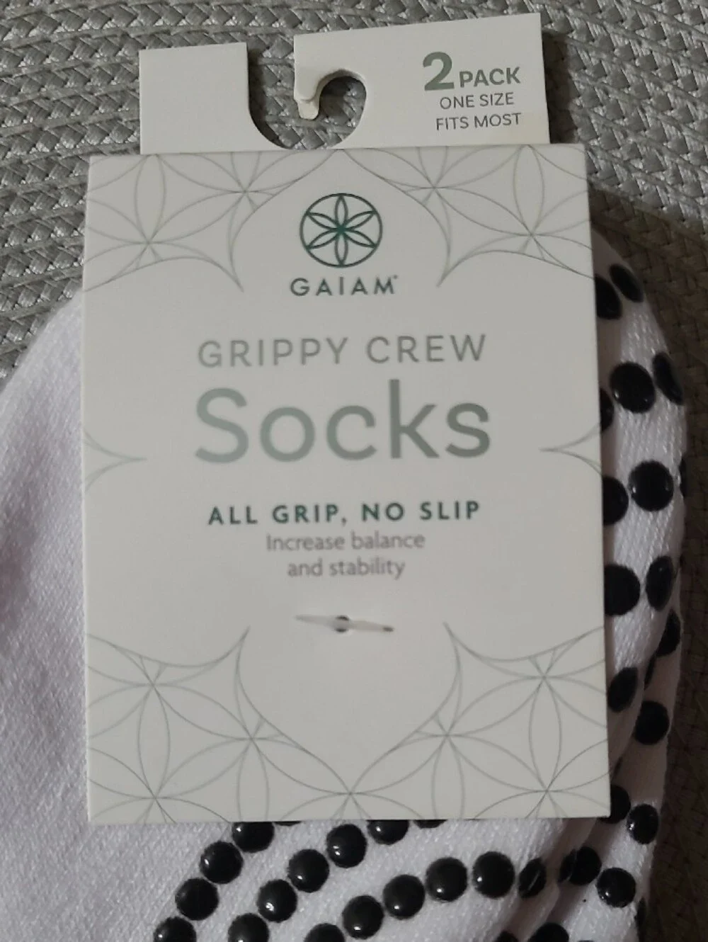GAIAM Grippy Crew Socks